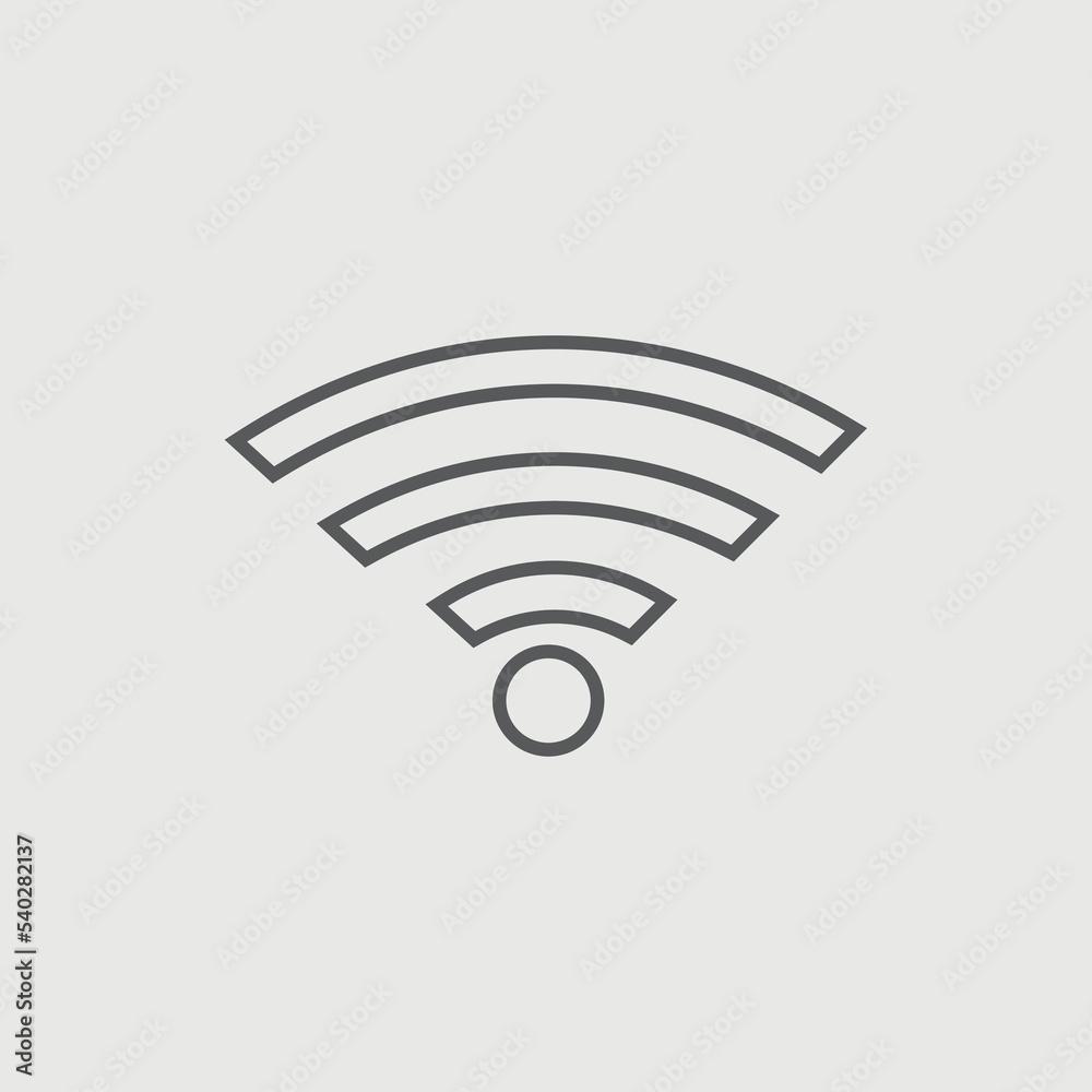 Wireless internet vector icon illustration sign Wireless internet vector icon illustration sign