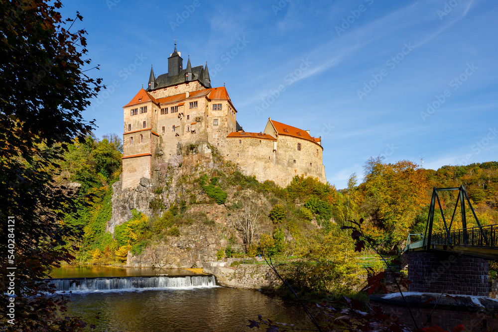 The medieval castle Kriebstein in Saxony