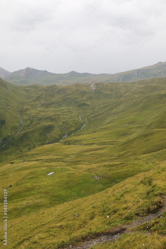 Obraz premium Panorama of Tappenkarsee valley, Austria