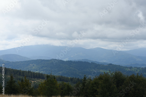 clouds over the mountain