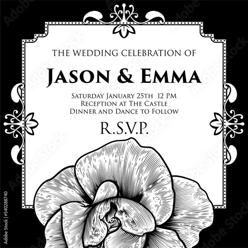 Rose Wedding Invite Invitat...