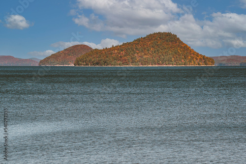 one of many islands  located in the quabbin photo