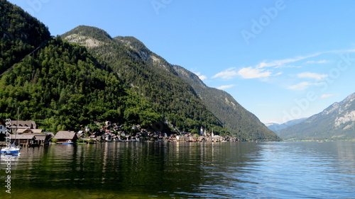 hallstatt, góry, alpy, austria, krajobraz © Agnieszka