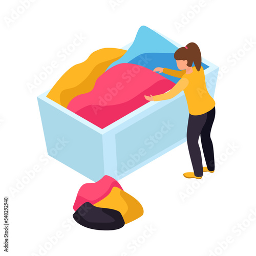 Laundry Isometric Icon