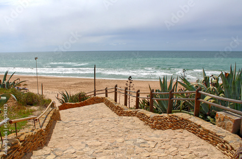 stairs to Ocean in Spain