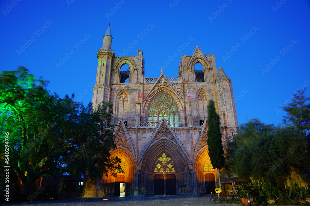 Fototapeta premium in the evening, Lala Mustafa Pasha Mosque
