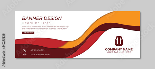 Modern banner design. abstract template design vector