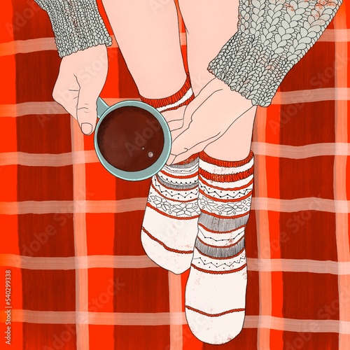 person with utensils