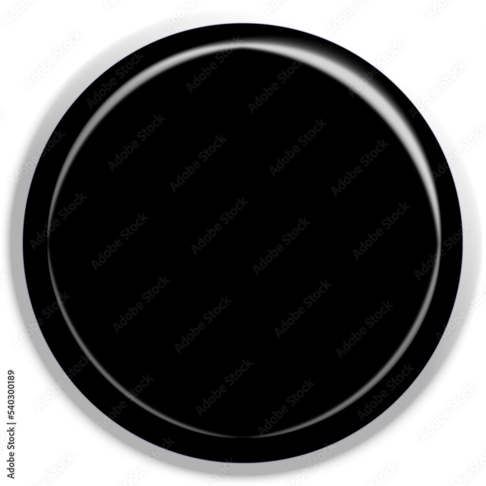 Black texture 3d button circle round stamp, golden elegant shiny metallic certificate sign Black texture 3d button circle round stamp, golden elegant shiny metallic certificate sign