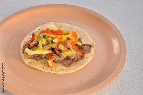 Carne asada tacos, mexican food