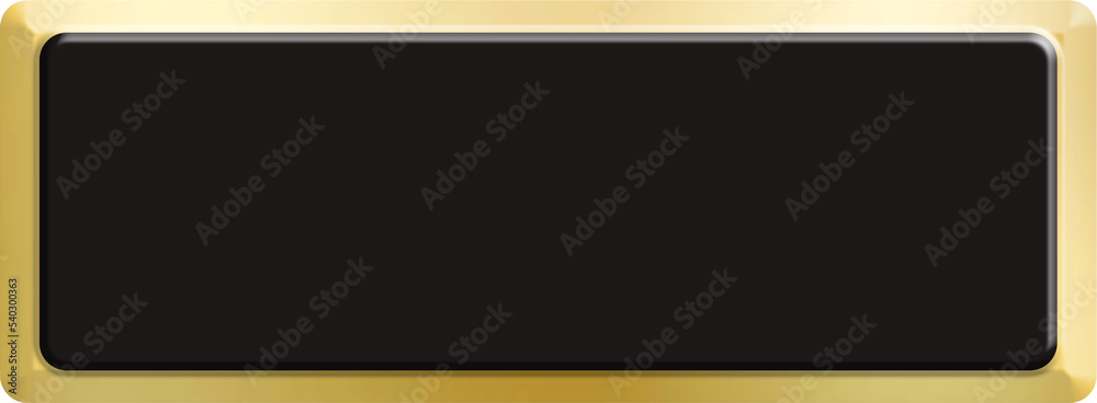 Black gold rectangle texture click web 3d button stamp, golden elegant shiny metallic certificate sign Black gold rectangle texture click web 3d button stamp, golden elegant shiny metallic certificate sign