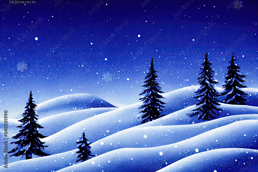 Weihnachtskarte Hintergrund Backdrop Weihnachten Karte Fest Digital Art AI Illustration