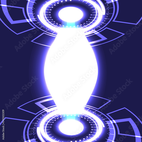 abstract technology background. Abstract technology background Hi-tech communication concept innovation background vector illustration. Futuristic circle elements with light.