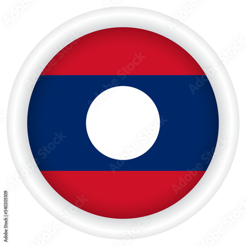 Free Download Laos Flag badge PNG image. - GFXLoad