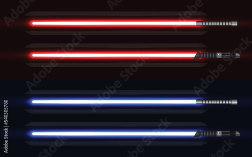 Light Saber Sword Blue and Red Color