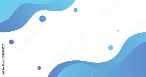 blue wave banner blank space text