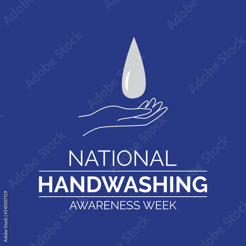 National Handwashing awareness week in December .Vector illustration. banner, poster, vector art.