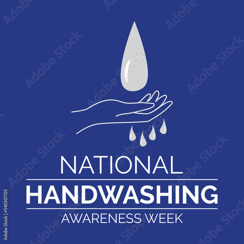National Handwashing awareness week in December .Vector illustration. banner, poster, vector art.