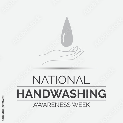 National Handwashing awareness week in December .Vector illustration. banner, poster, vector art.