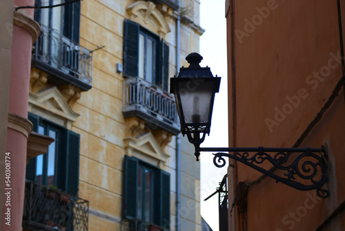 Detail of the old city of Salerno, Italy