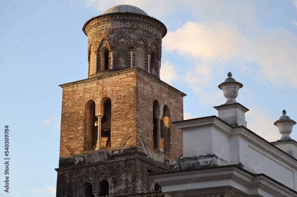 The Norman bell tower in Salerno, Italy