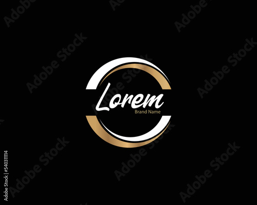 Fashion brand vector logo design