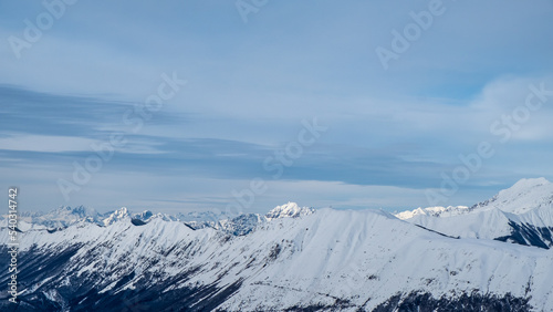 Fototapeta Naklejka Na Ścianę i Meble -  Ski mountaineering on mount Matajur, Friuli-Venezia Giulia, Italy