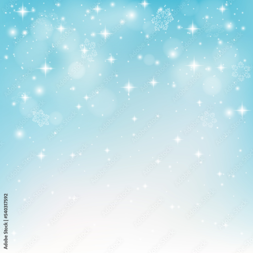 shining effect, abstract background for new year, winter, christmas. snow and snowflakes. Eps 10