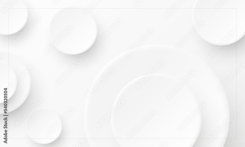 Round-shaped white background vector design Round-shaped white background vector design