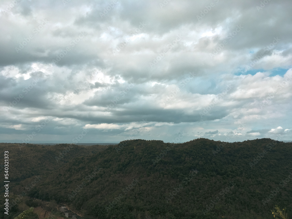The view from the highlands at Watu Mabur Mangunan