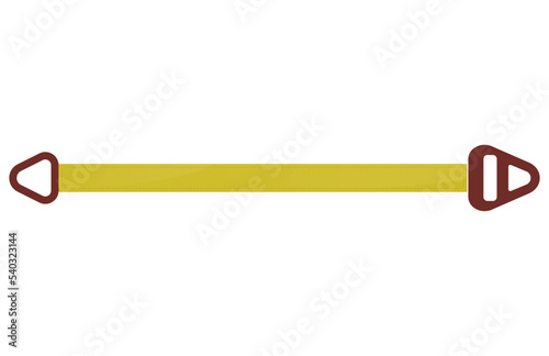 yellow reeving choker sling on white background