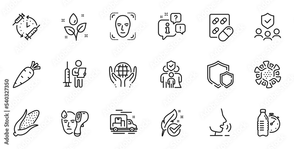 Outline set of Hypoallergenic tested, Carrot and Plants watering line icons for web application. Talk, information, delivery truck outline icon. Vector Outline set of Hypoallergenic tested, Carrot and Plants watering line icons for web application. Talk, information, delivery truck outline icon. Vector