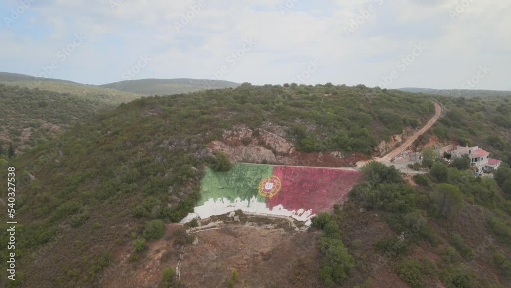 The aerial view of the Portuguese village in the Algarve The aerial view of the Portuguese village in the Algarve