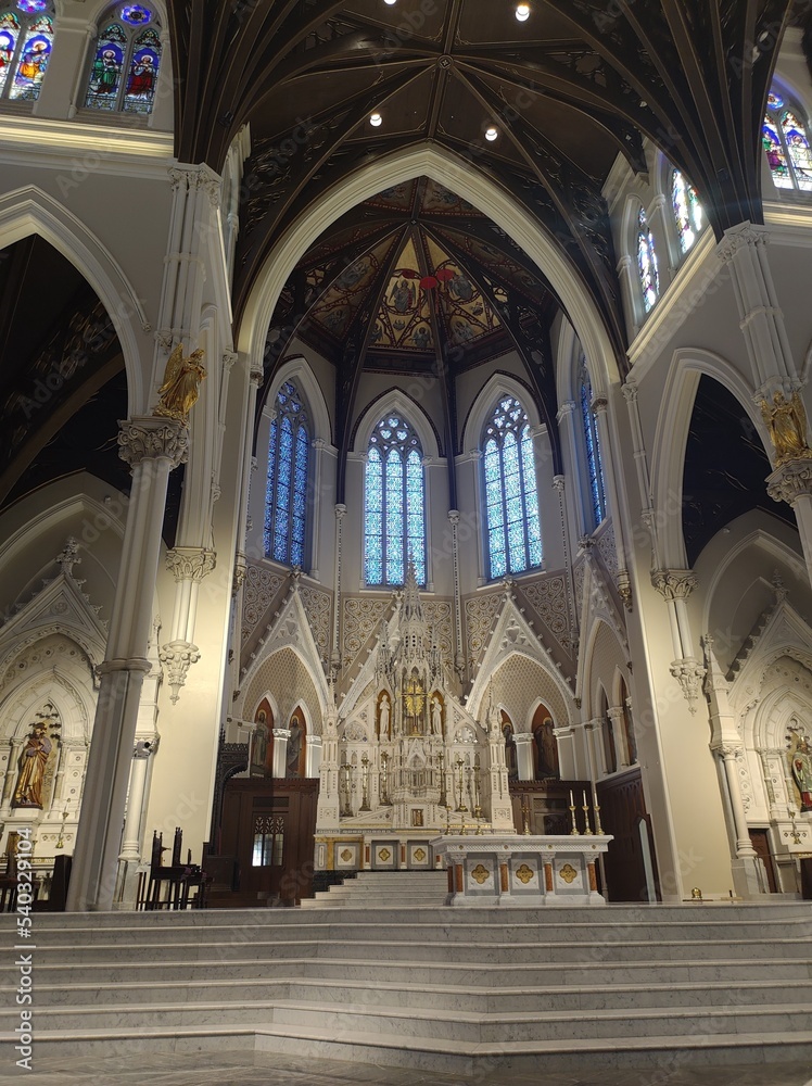 interior of the cathedral of st mary country