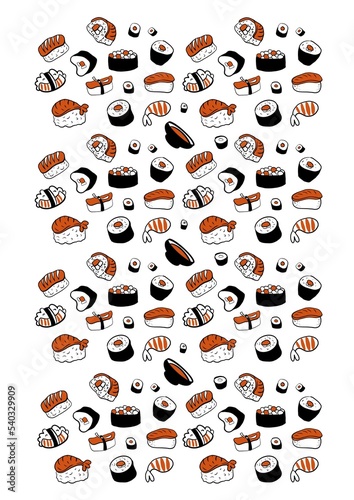 pattern with coffee