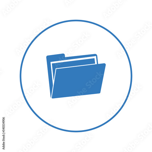 Office archive file folder icon | Circle version icon |