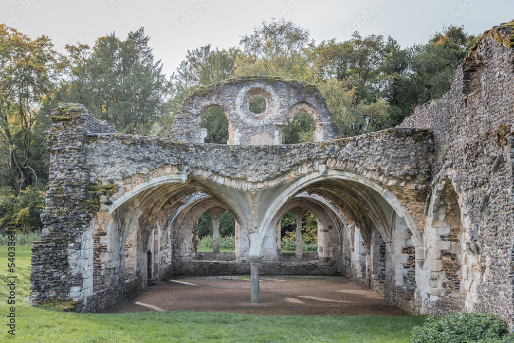 Fototapeta premium Waverley Abbey, Farnham, Surrey, UK, Historic site