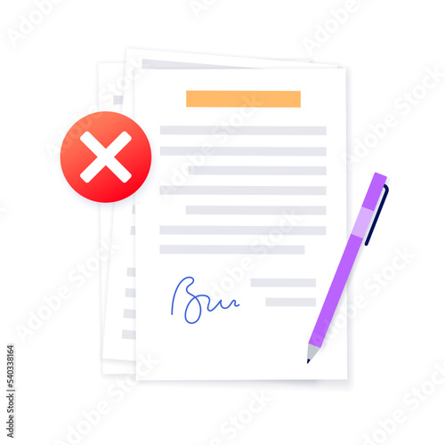 Rejected document concept