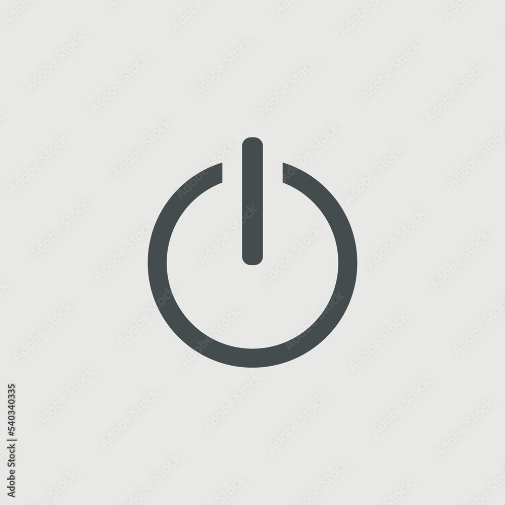 On and off button vector icon illustration sign On and off button vector icon illustration sign