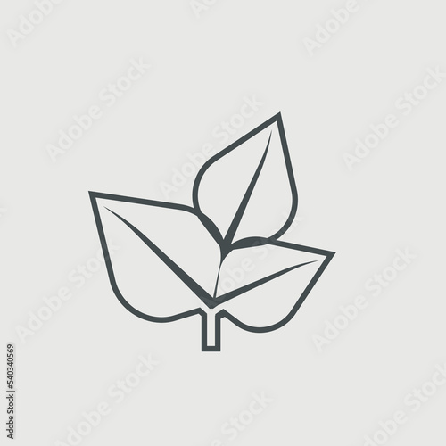Plant vector icon illustration sign