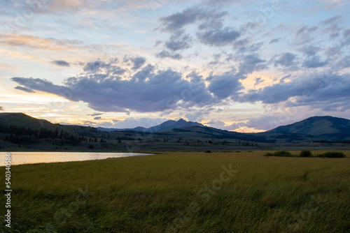 Cloudy day in Rocky Mountains 