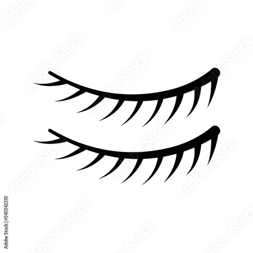 Beauty cosmetic eyebrows shaping icon | Black Vector illustration |
