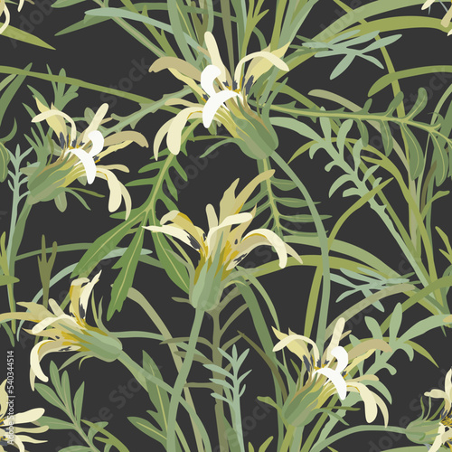 Floral seamless pattern. Vector design for paper and other use