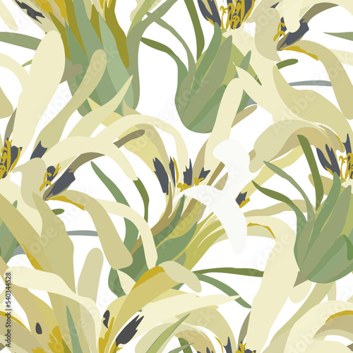 Floral seamless pattern. Vector design for paper and other use