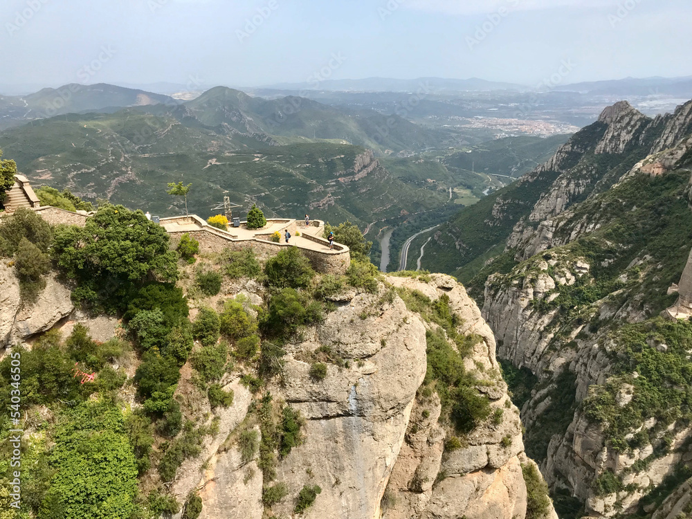 Montserrat, Spain, June 2019 - A view of a rocky mountain Montserrat, Spain, June 2019 - A view of a rocky mountain