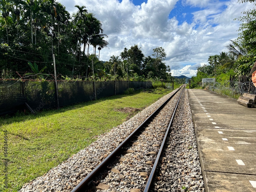 Fototapeta premium railway in the countryside
