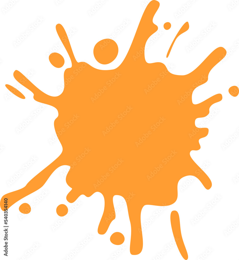 Obraz premium Orange Ink Splash Element (1)