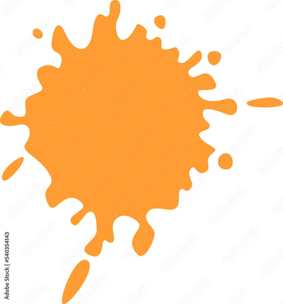 Orange Ink Splash Element (4) Orange Ink Splash Element (4)