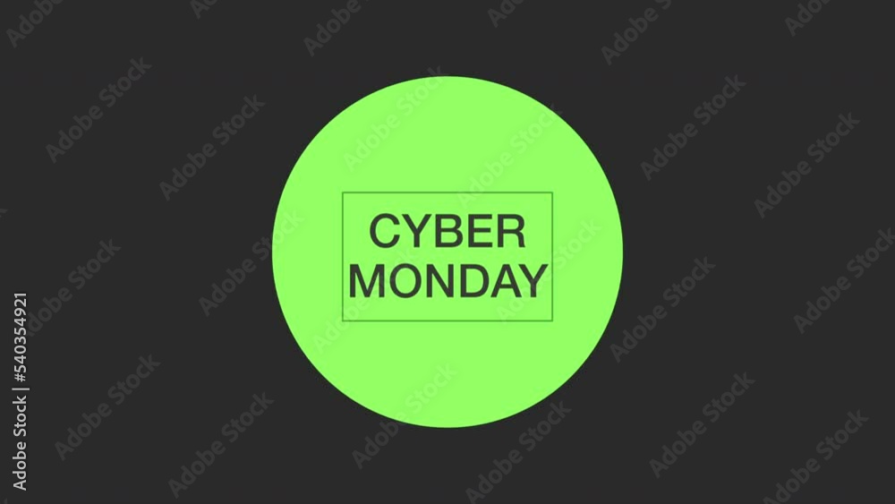 Cyber Monday with green circle on black modern gradient, motion abstract holidays, minimalism and promo style background Cyber Monday with green circle on black modern gradient, motion abstract holidays, minimalism and promo style background