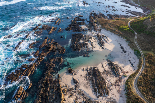 Drone aerial photograph of the Fitzmaurice Bay coastline photo